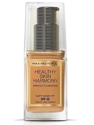 Max Factor Healthy Skin Harmony Foundation 77 Soft Honey X 3