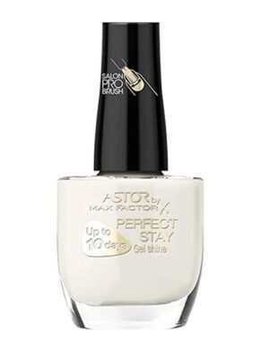 Max Factor Perfect Stay Gel Shine Nail Polish 001 White Snow Manicure X 6