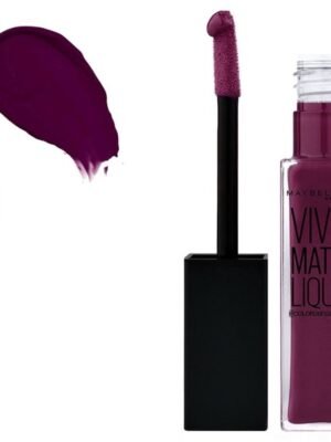 Maybelline Vivid Matte Liquid 47 Deepest Plum X 3