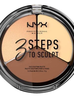 NYX 3 Steps To Sculpt Face Sculpting Palette Light X 3