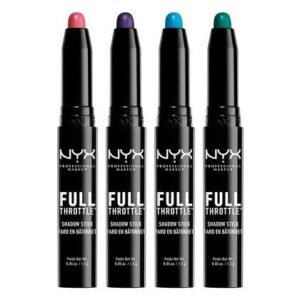 NYX Full Throttle Eyeshadow Stick (4 shades) X 24