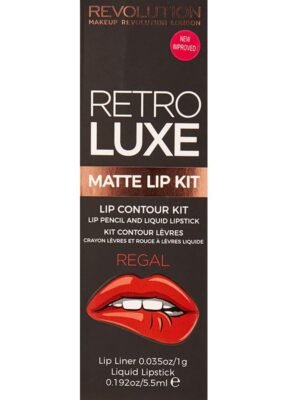 Revolution Retro Luxe Matte Lip Kit Regal X 3