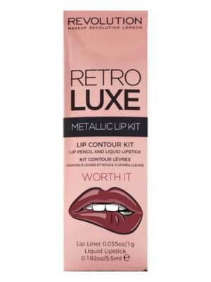 Revolution Retro Luxe Metallic Lip Kit Worth It X 3