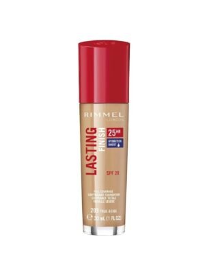 Rimmel Lasting Finish 25H Foundation 30ml 210 Golden Beige X 3