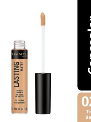 Rimmel Lasting Matte Concealer 25 True Beige X 3