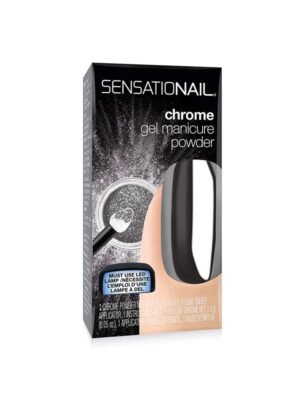 Sensationail Manicure Powder Duo Pack Holographic Silver X 4