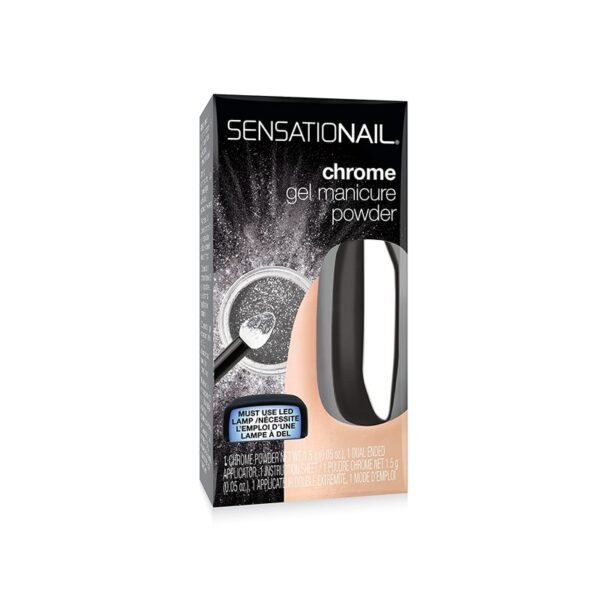 Sensationail Manicure Powder Duo Pack Holographic Silver X 4